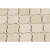 Crema Marfil Lantern Arabesque Mosaic Tile Polished- 1 piece